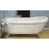 72" Acrylic Air Jet Massage Slipper Tub